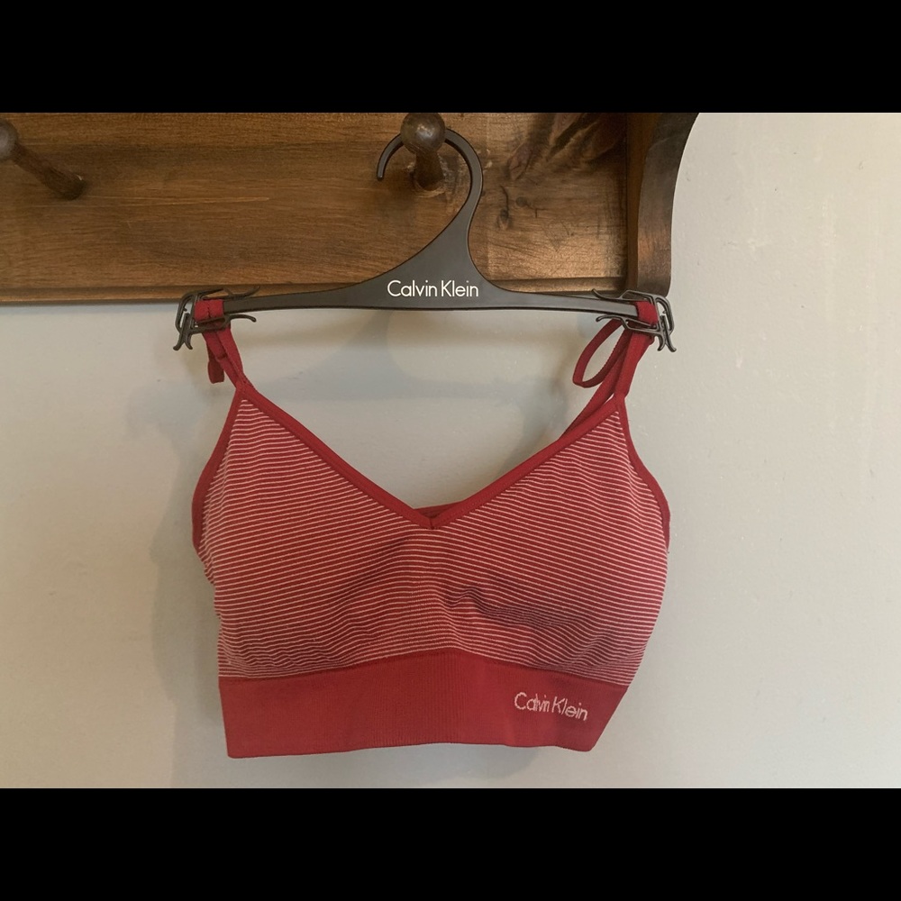 Red stripped Calvin Klein bralette